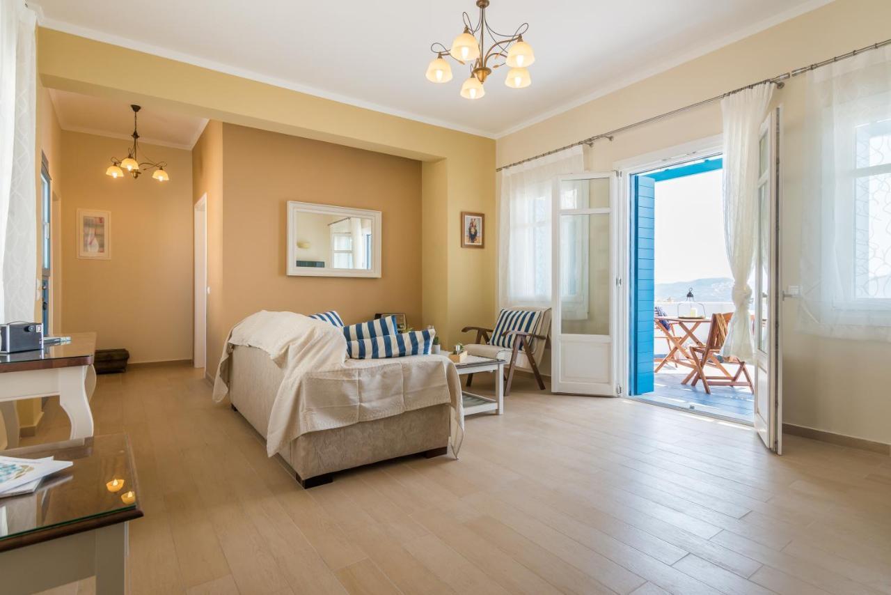 Villa Blue Sky Trypiti Bagian luar foto